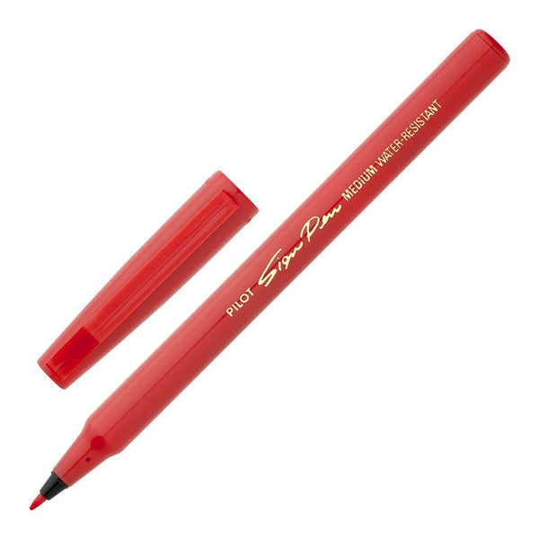 pilot sign pen fibre tip 0.6mm RED