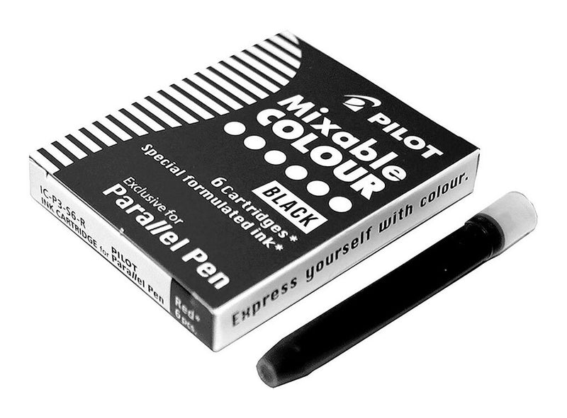 Pilot Parallel Pen Black Cartridge Pack Of 6
