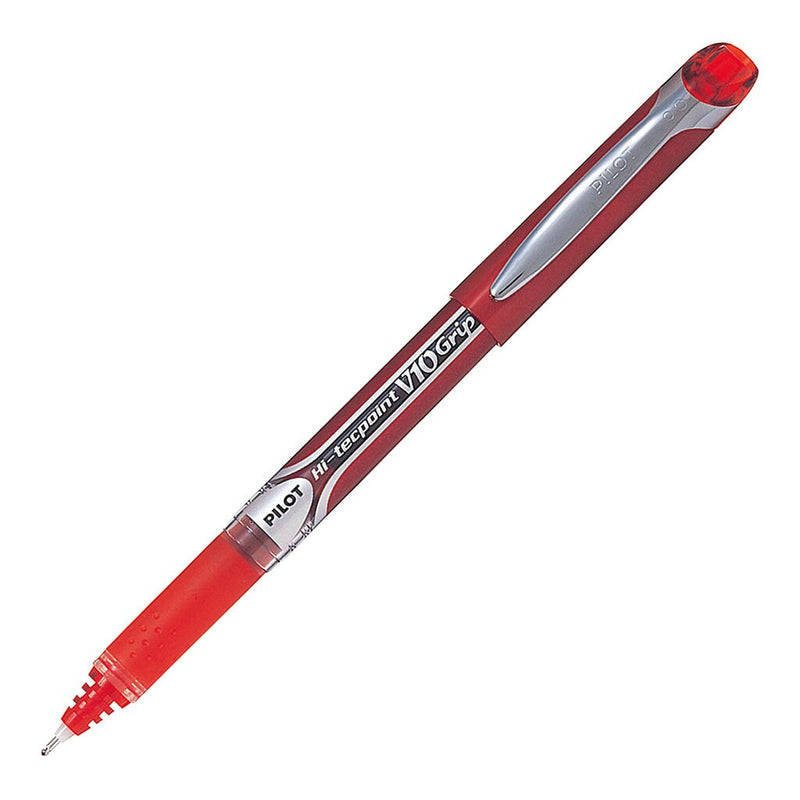 pilot hi-tecpoint v10 grip rollerball pen broad