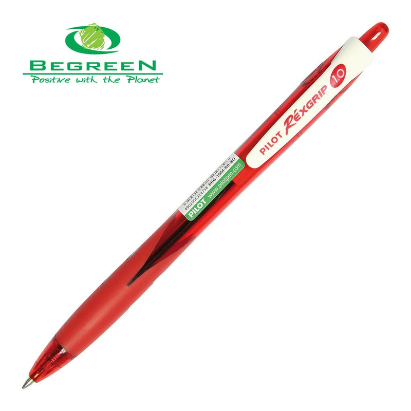 pilot begreen rexgrip ballpoint pen medium