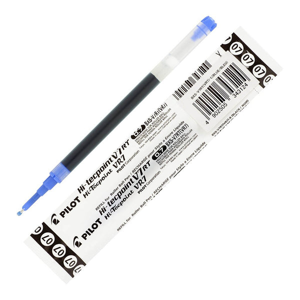 pilot hi-tecpoint v7rt rollerball fine blue pen refill