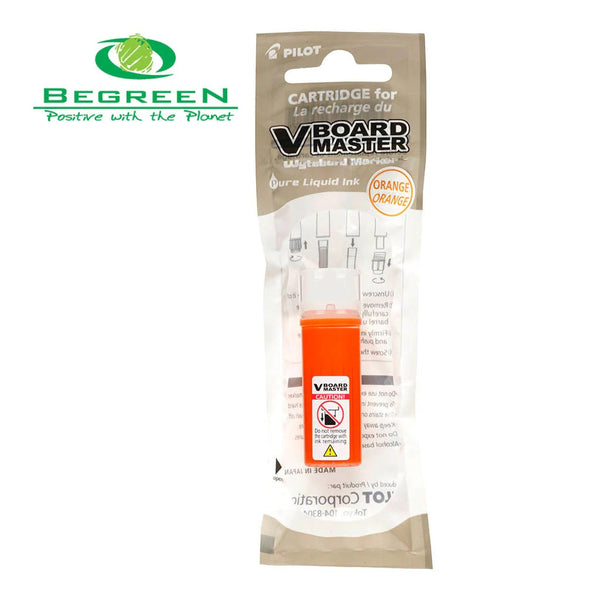 pilot beGREEN v board WHITEboard marker ORANGE refill