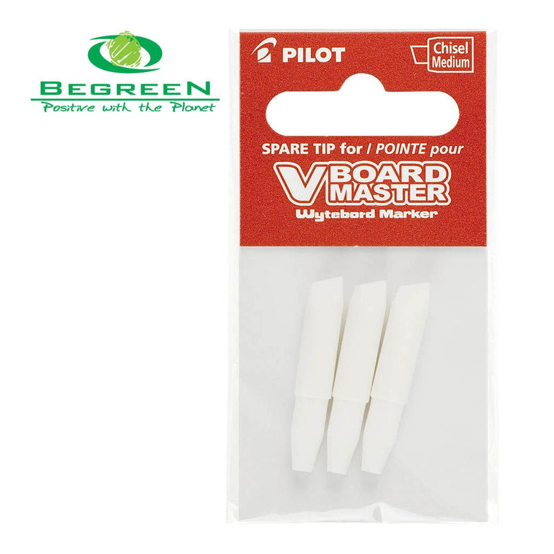 pilot beGREEN v board WHITEboard marker chisel tips PACK OF  3