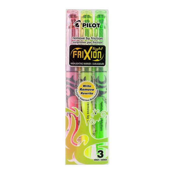 pilot frixion light erasable highlighter assorted#pack size_PACK OF 3