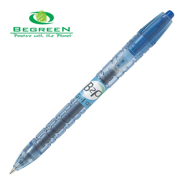 pilot begreen bottle-2-pen gel fine#colour_BLUE