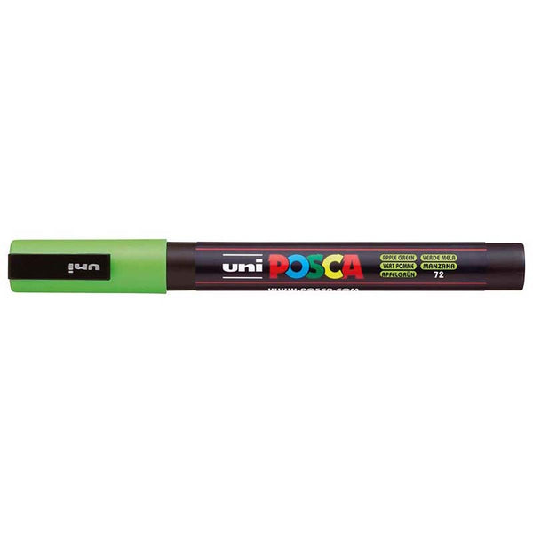 Uni Posca Markers Fine 0.9-1.3mm Bullet Tip PC-3M#colour_APPLE GREEN