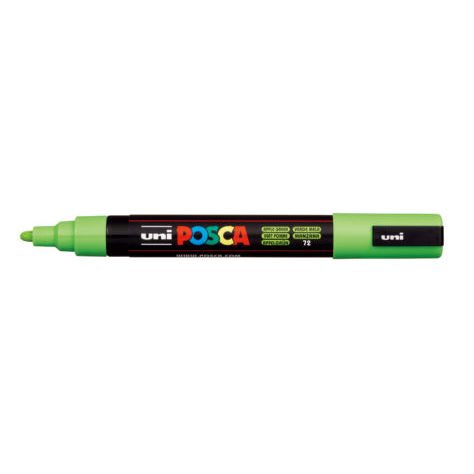 Uni Posca Markers Medium 1.8-2.5mm Bullet Tip PC-5M#colour_APPLE GREEN