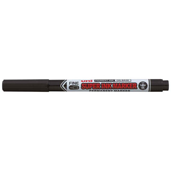 Uni Super Ink Capped Permanent Marker 0.9mm Black