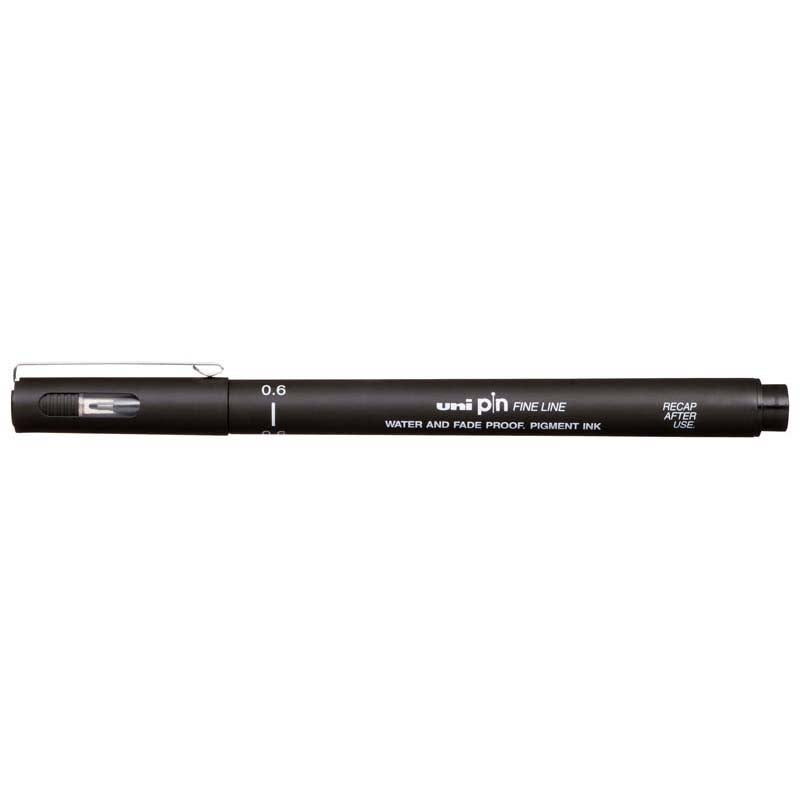 Uni Pin Fineline Permanent Pen Black