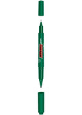 Uni Prockey Marker Dual Tip Pen 0.4/0.9mm#Colour_GREEN