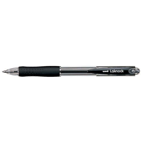 uni pen laknock 0.7MM retractable fine sn-100#colour_BLACK
