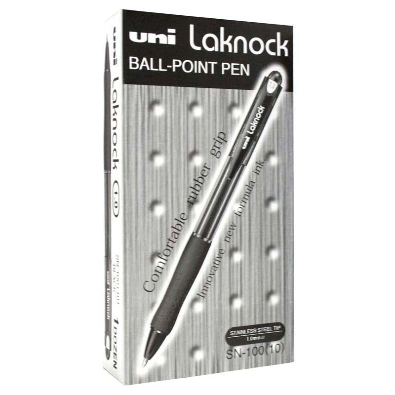 Uni Laknock 1.0mm Retractable Medium Pen