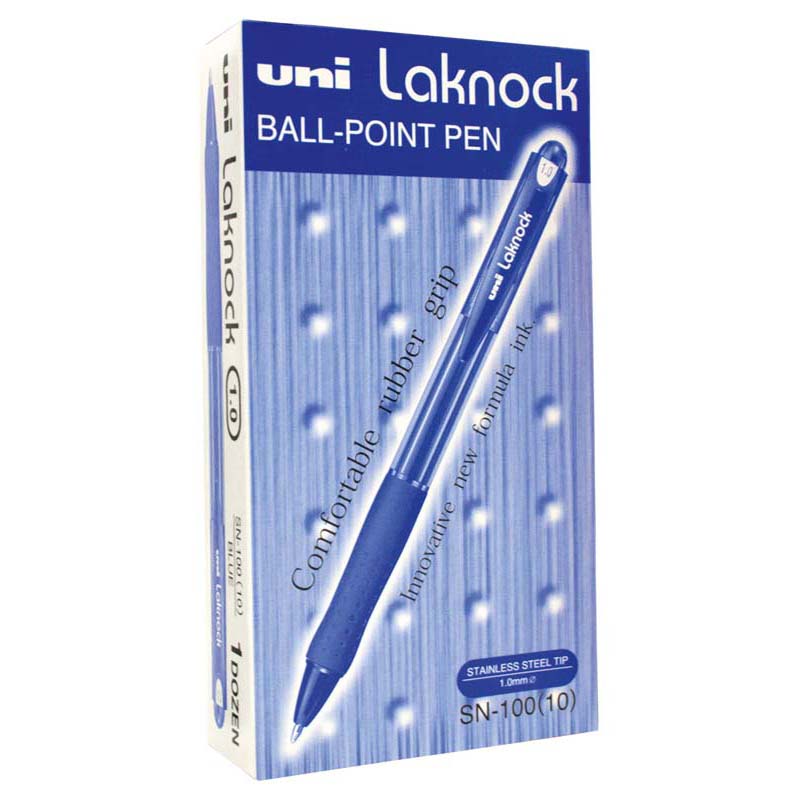 Uni Laknock 1.0mm Retractable Medium Pen