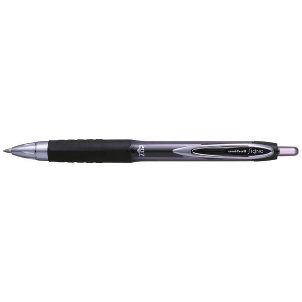 Uni-ball Signo 207 Retractable Gel Pen 0.7mm#Colour_BLACK