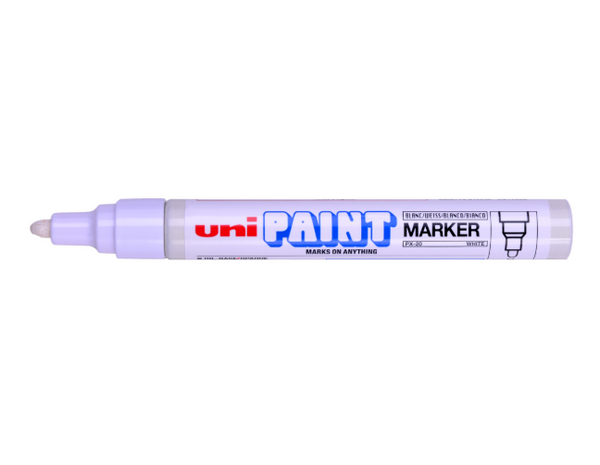 Uni Paint Marker 2.8mm Bullet Tip#Colour_WHITE