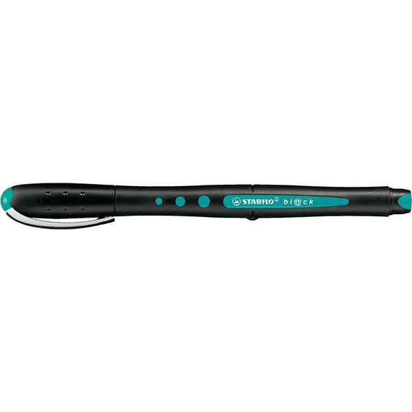stabilo black rollerball turquoise box of 10