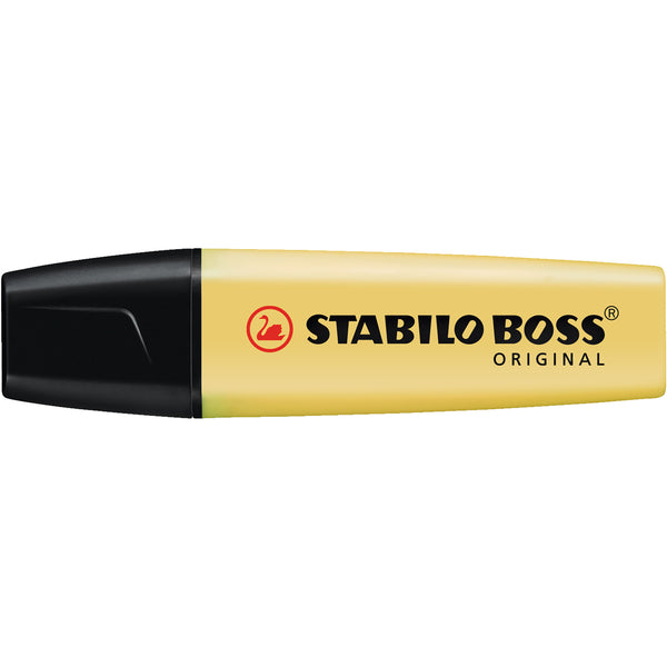 stabilo boss pastel highlighter box of 10#Colour_MILKY YELLOW