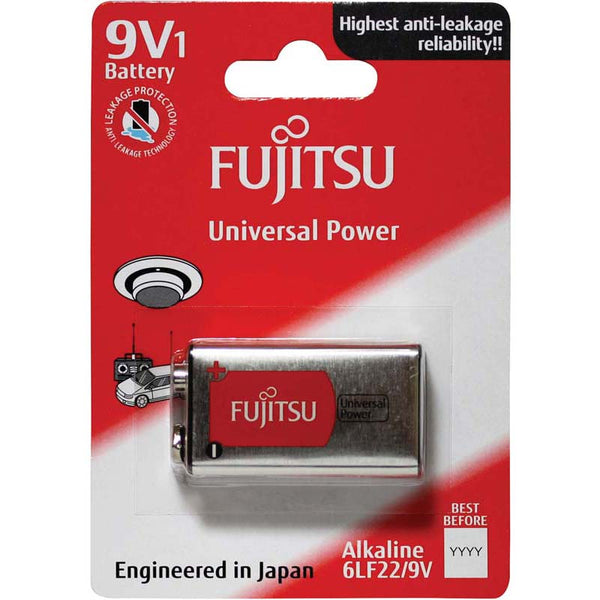 Fujitsu Batteries 9v Universal Power Alkaline