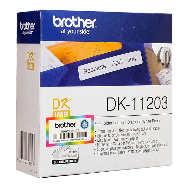 brother dk label file folder 17x87mm 300 labels