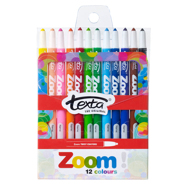 texta zoom crayon pack of 12