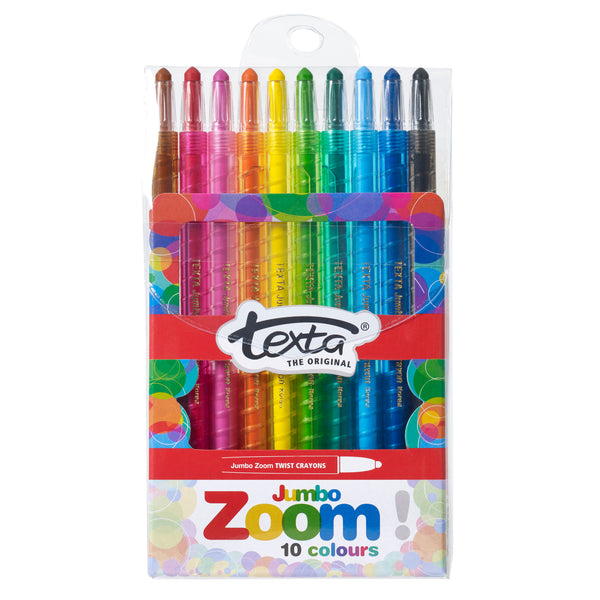 texta jumbo zoom crayons pack of 10