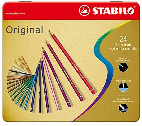 stabilo original colour pencil 8774 6 tin of 24