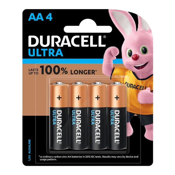 duracell ultra alkaline aa battery pack#Pack Size_PACK OF 4