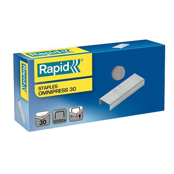 rapid staples omnipress box of 5000#pack size_PACK OF 30