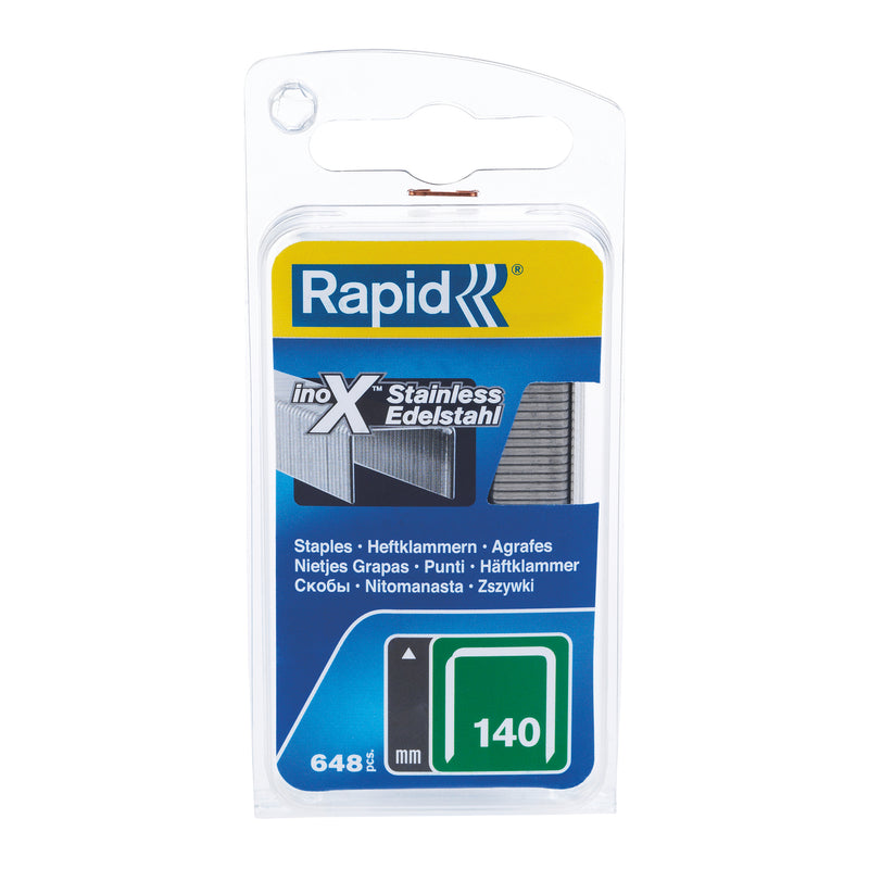 rapid tools staples 140/8mm box of 970 stainless steel