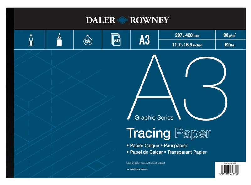 Daler Rowney Tracing Pad 90gsm Graphic Series