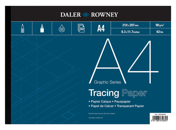 Daler Rowney Tracing Pad 90gsm Graphic Series#size_A4