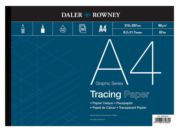 Daler Rowney Tracing Pad 90gsm Graphic Series#size_A4