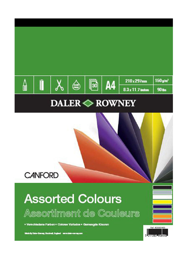 Daler Rowney Canford Assorted Colour Pad