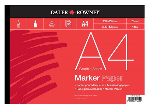 Daler Rowney Series A Marker Pad 70gsm 50 Sheets#Size_A4