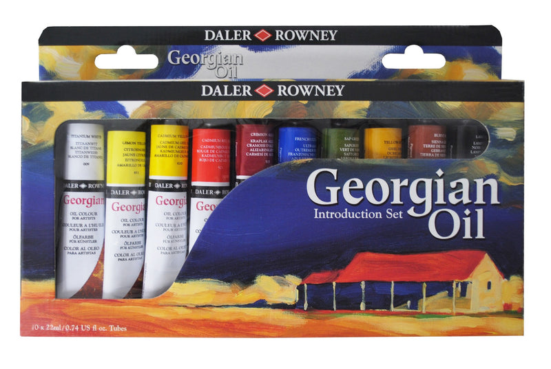 Daler Rowney Georgian Oil Introduction Paint Set 10x22ml