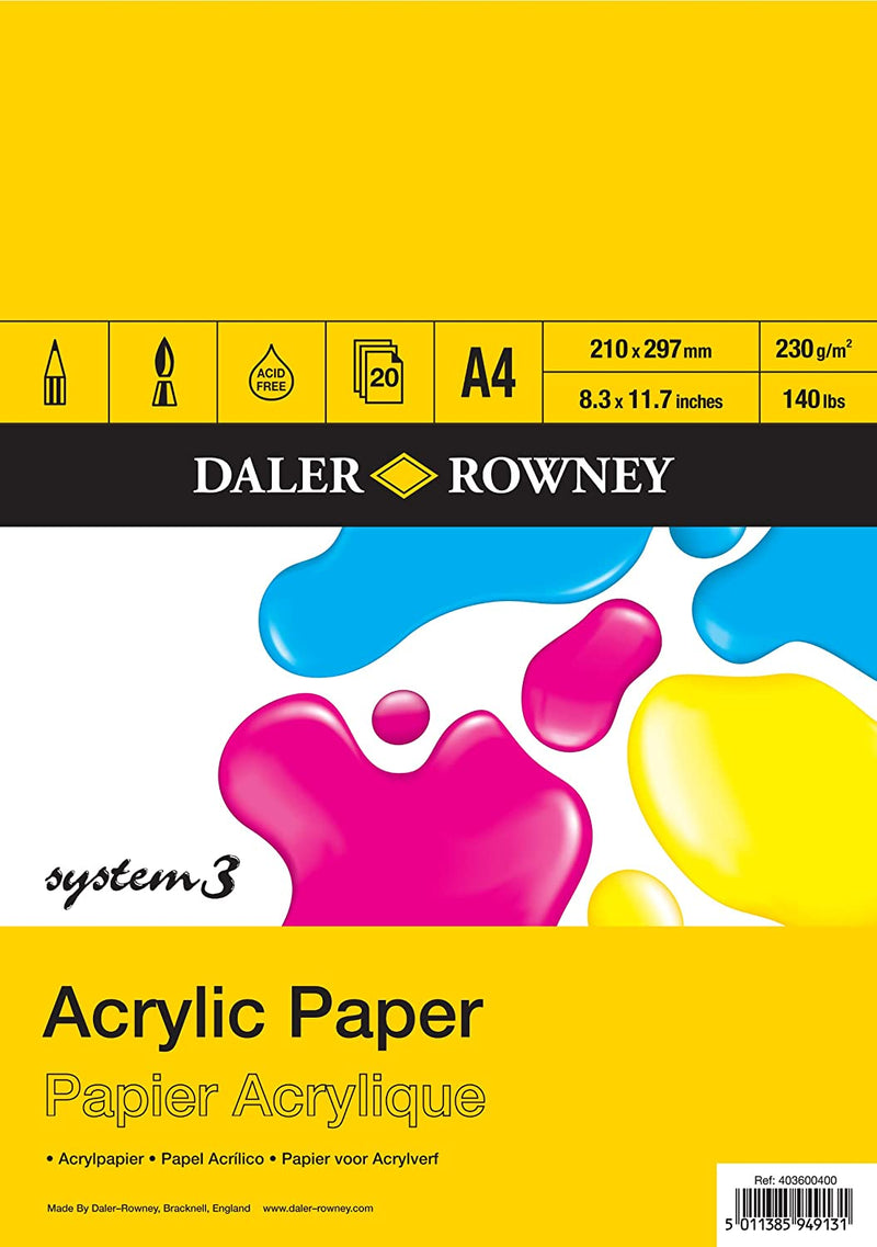 Daler Rowney System 3 Acrylic Pad