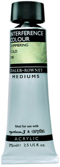 Daler Rowney 75ml Interference Medium#colour_SHIMMERING GOLD