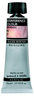 Daler Rowney 75ml Interference Medium#colour_SHIMMERING RED