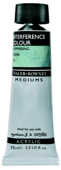 Daler Rowney 75ml Interference Medium#colour_SHIMMERING GREEN