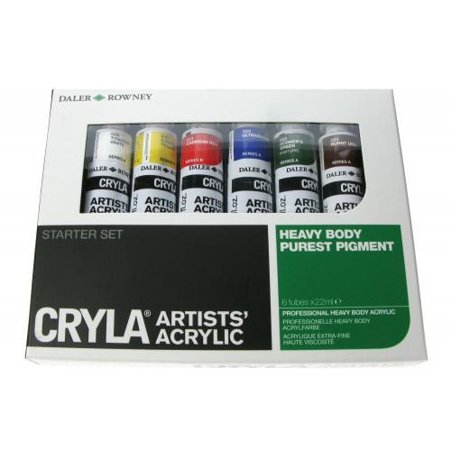 Daler Rowney Cryla Acrylic Paint Starter Set Of 6 X 22ml
