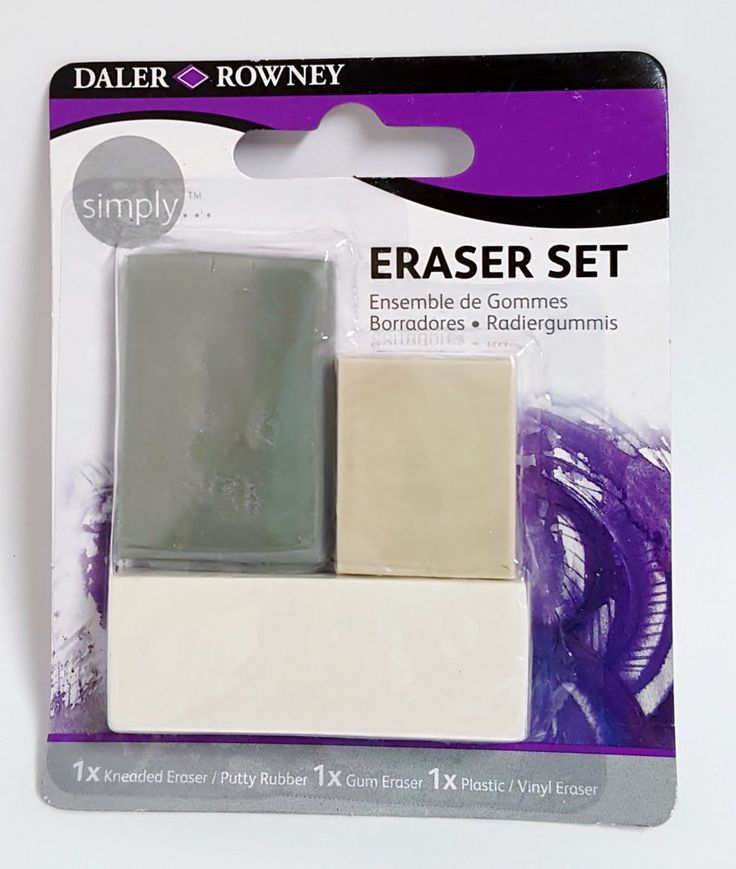 Daler Rowney Simply 3 Eraser Set