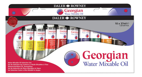 Daler Rowney Georgian Water Mixable Oils Selection Set 10x37ml
