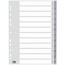 fm indices size a4 GREY polypropylene