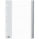 fm indices size a4 GREY polypropylene