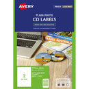 avery cd-r/dvd laser/inkjet labels l7676-25 25 sheets