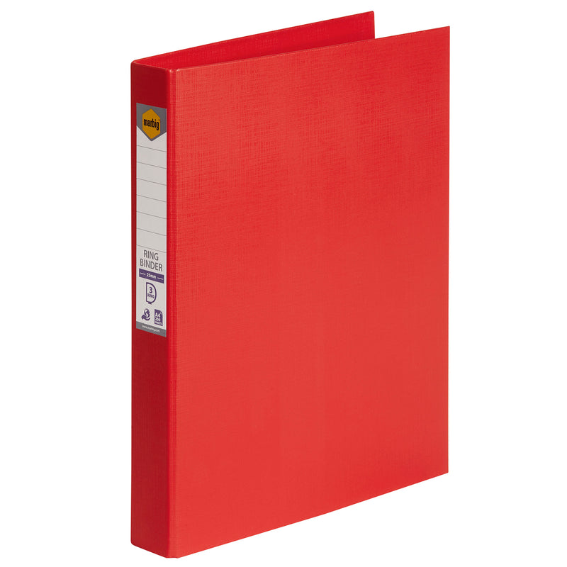marbig ring binder a4 25mm 3d - pack of 20