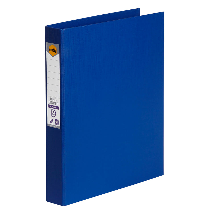marbig ring binder a4 25mm 4d - pack of 20