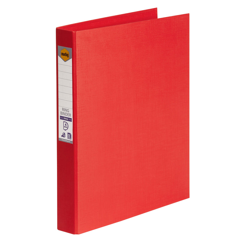 marbig ring binder a4 25mm 4d - pack of 20