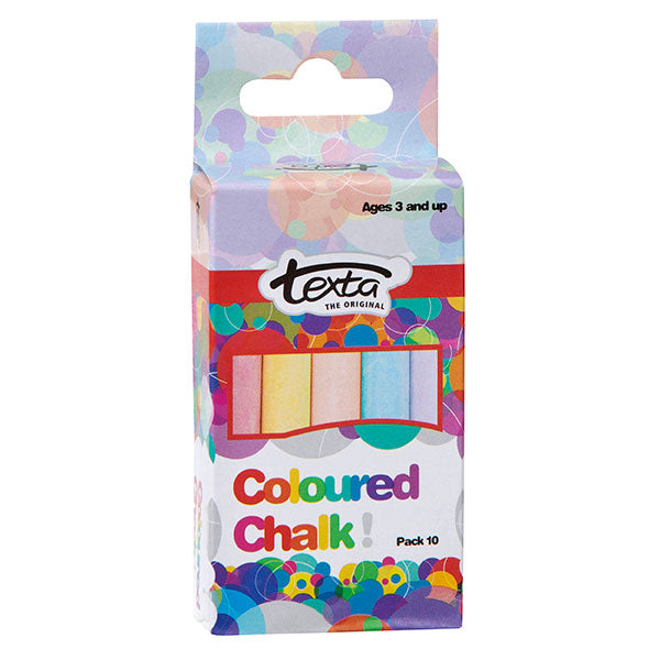 Texta Chalk Colours#Pack Size_PACK OF 10
