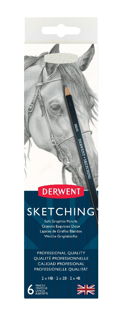 Derwent Sketching Tin Of 6